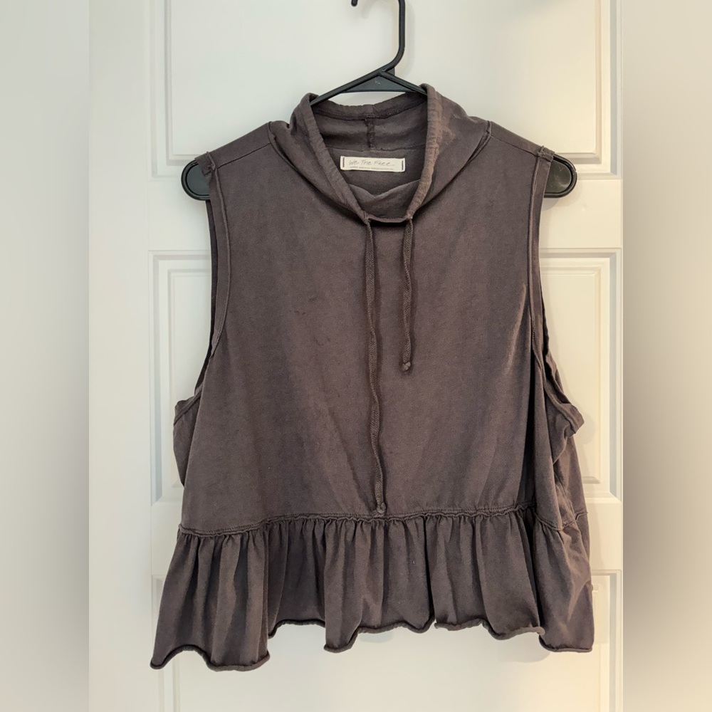 We The Free Sleeveless Ruffle Hem EUC